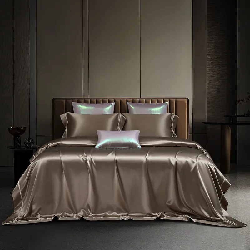 Duvet Cover Sets With Zipper - Jedwab morwowy Premium 4 szt. Zestaw