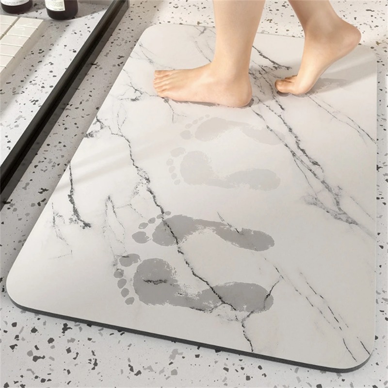 Quick Dry Diatomite Bath Mat - 1 szt. Dywaniki łazienkowe, zmywalna mata