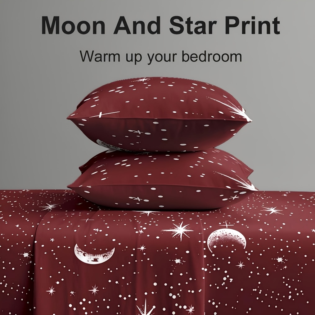Fitted Bed Sheets Deep Pocket - 4-częściowy zestaw pościeli z mikrofibry z