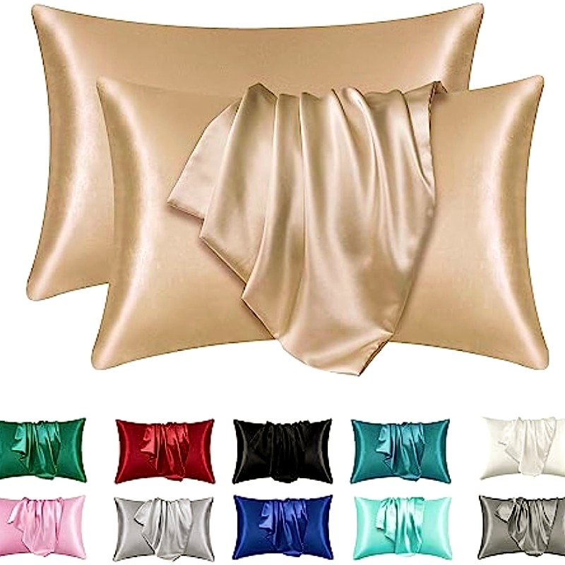 Satin Silk Pillowcase Hair Skin - 2 szt. Satynowe poszewki na poduszki