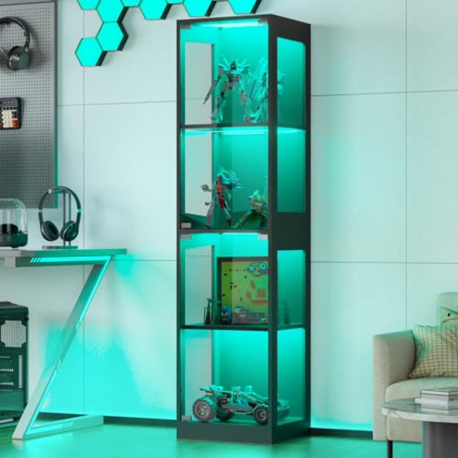 Lighting - Szklana witryna z oświetleniem RGB do