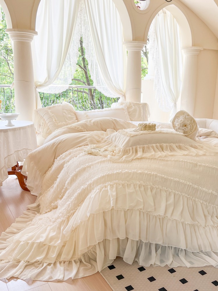 Komplet pościeli w stylu franc – Aesthetic Floral Duvet Cover recenzja i cena