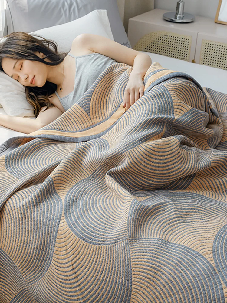 Letni koc z bawełnianego muśli – Muslin Cotton Bedspread recenzja i cena