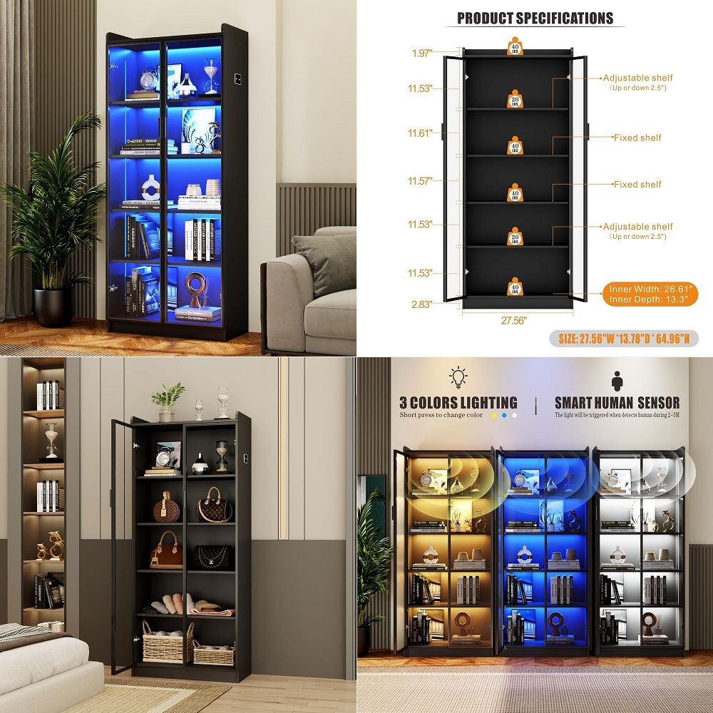 Witryna z regulowanymi półkami – Lighting recenzja i cena