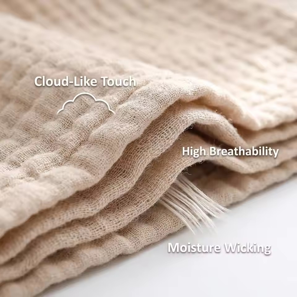 Koce z 6 warstw bawełnianego m – Muslin Cotton Bedspread recenzja i cena