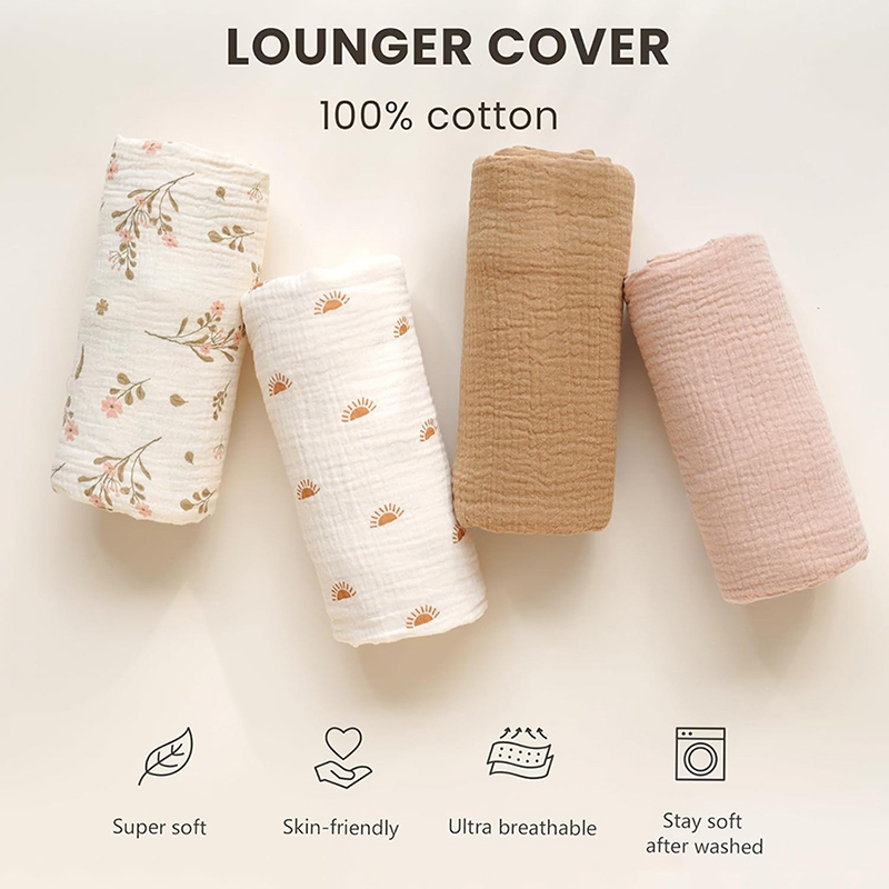 2 SZT. Pokrowiec na leżaczkę d – Muslin Cotton Bedspread recenzja i cena