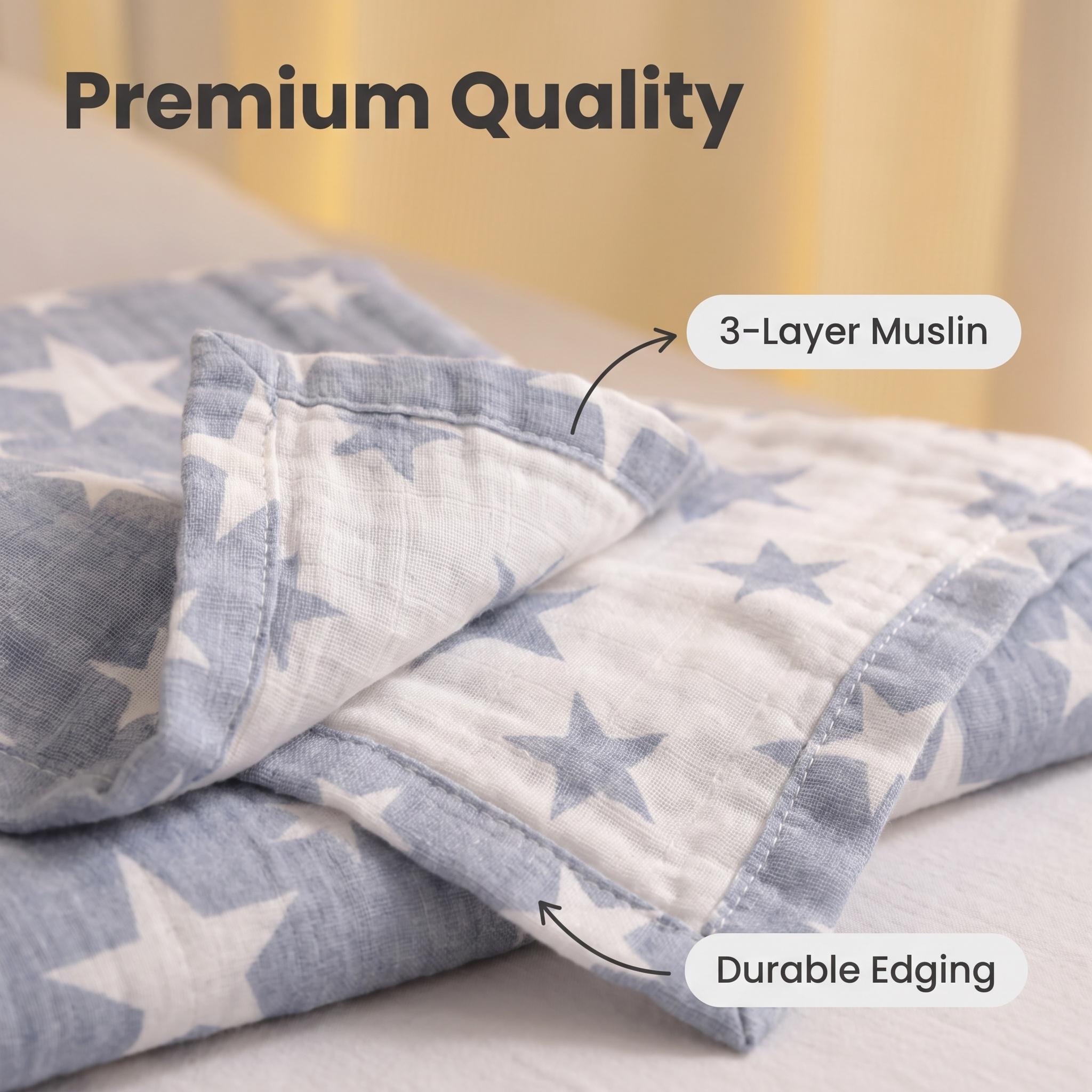 3-warstwowy bawełniany koc z m – Muslin Cotton Bedspread recenzja i cena