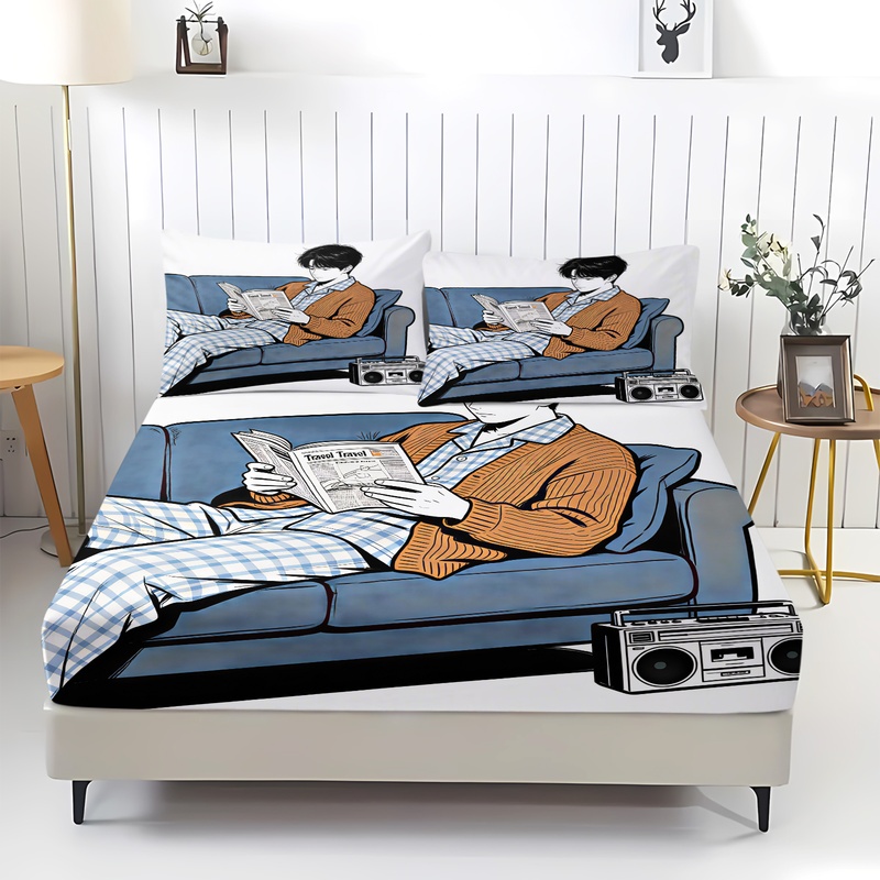 Miękki Zestaw Prześcieradeł Po – Fitted Bed Sheets Deep Pocket recenzja i cena