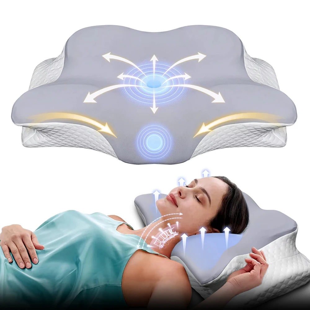 Poduszki z pianki memory w ksz – Memory Foam Orthopedic Pillow Neck Pain recenzja i cena