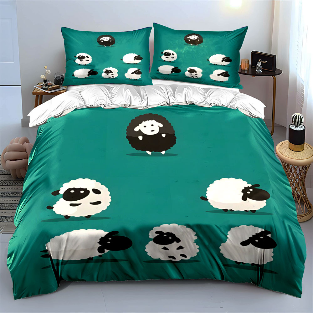 Zestaw poszewek na kołdrę z mo – Duvet Cover Sets With Zipper recenzja i cena