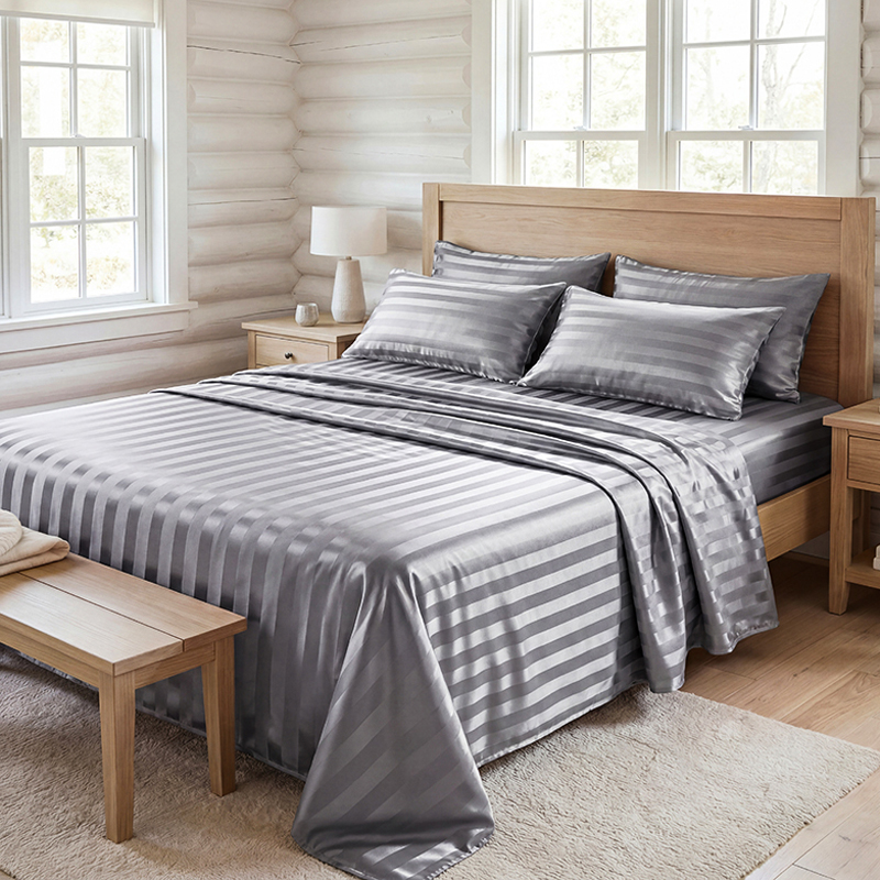 Zestaw pościeli z satyny w pas – Fitted Bed Sheets Deep Pocket recenzja i cena